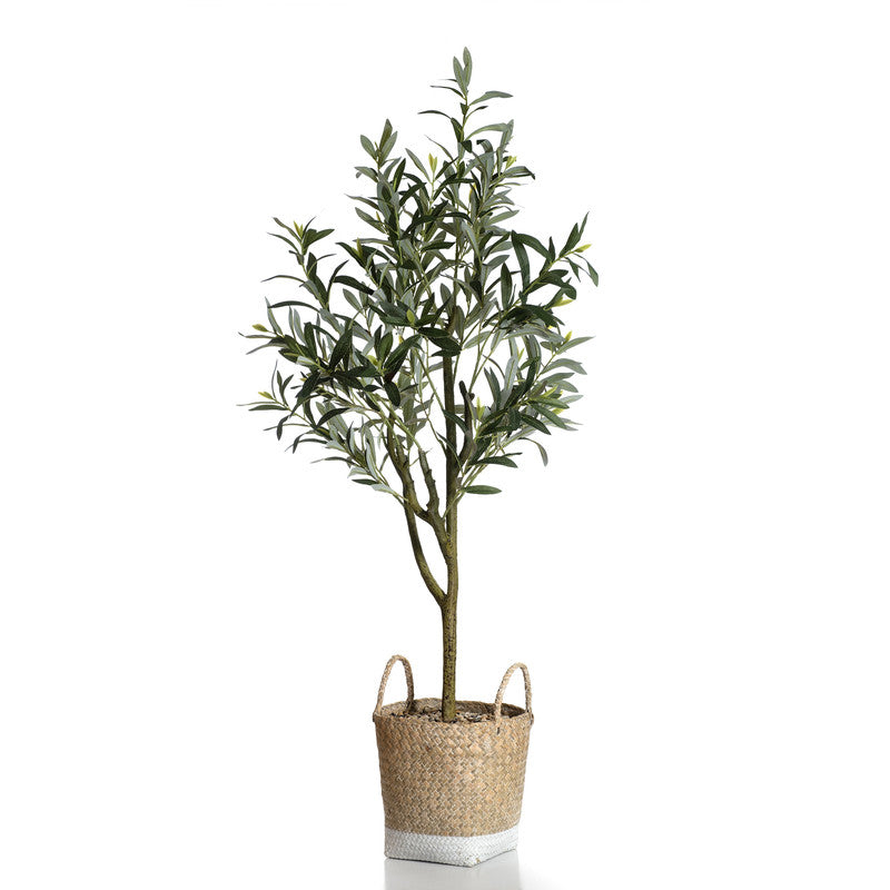 125cm Artificial Olive Tree in Basket
